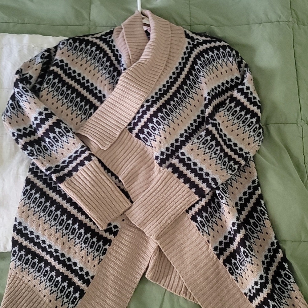Open front sweater